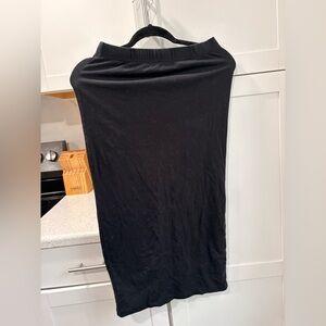 SHEIN Black Knit Midi Pencil Skirt